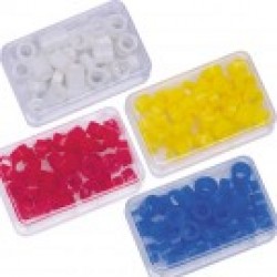 Aros Silicona Codificar Colores 50u